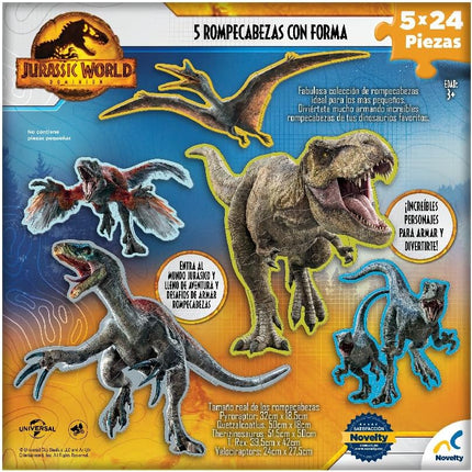 5 Rompecabezas con forma de jurassic JCA-3436 - Storyland