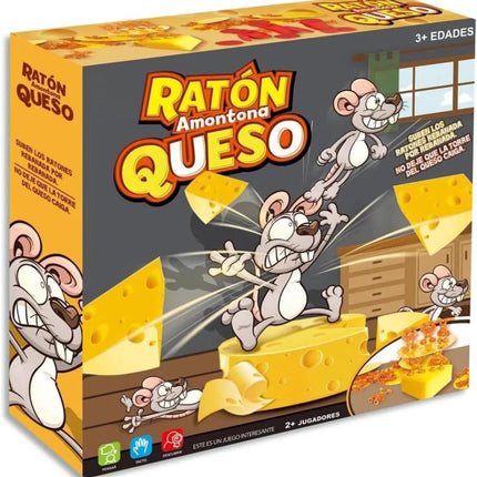 Juego de Mesa Ratón Amontona Queso – 36 Piezas de Diversión y Estrategia para Niños