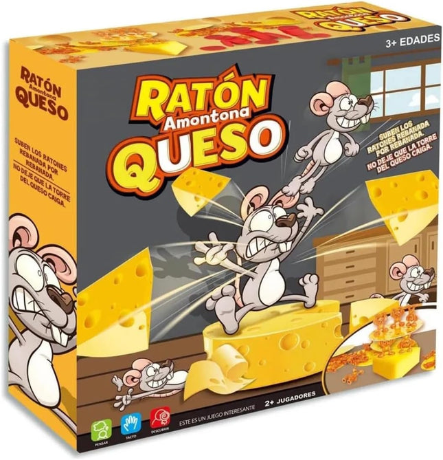 Juego de Mesa Ratón Amontona Queso – 36 Piezas de Diversión y Estrategia para Niños