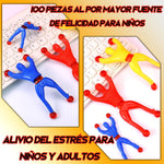 20 Pzas de Muñecos Escalador de Pared Regalitos para Fiesta Infantil Juguetes Pegajosos de Mano, Muñeco Maromero Colores Surtidos, Juguetes para Piñata.Bolos Relleno bolsa de Regalo ZJ-0545