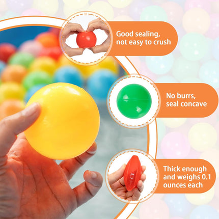 50 pz  Pelotas para alberca por color 8 cm diametro Storyland