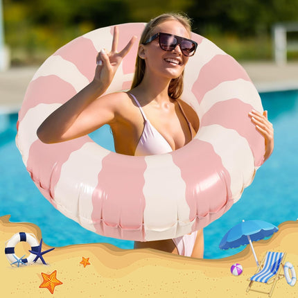 1 Salvavidas Inflable 60 cm Multicolor – Flotador Dona para Alberca y Playa