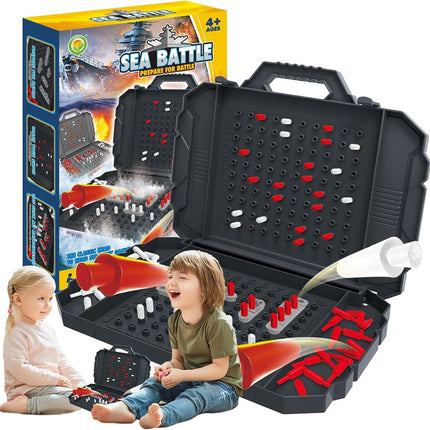 Juego de Mesa Prepararse para la Batalla Marítima – 6 Piezas de Acción y Estrategia Familiar