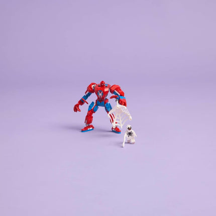bloque de  Armadura Robótica de Spider-Man vs. el Anti-Venom de 107 piezas
