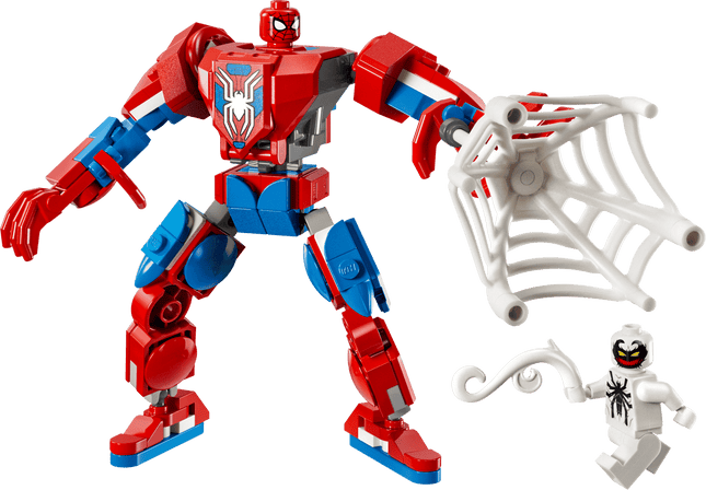 bloque de  Armadura Robótica de Spider-Man vs. el Anti-Venom de 107 piezas