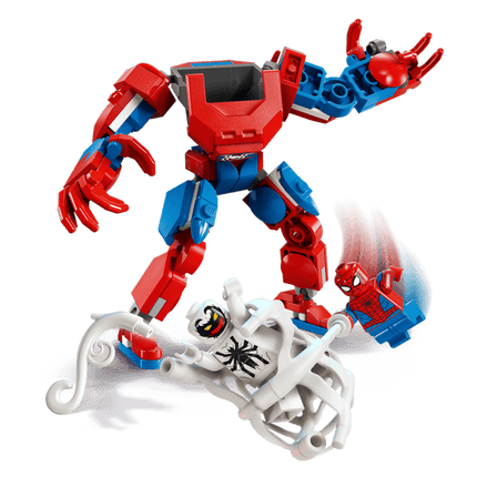 bloque de  Armadura Robótica de Spider-Man vs. el Anti-Venom de 107 piezas