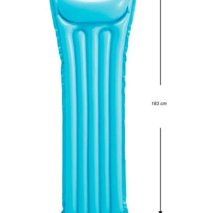 Colchón Inflable para Alberca 183 x 69 cm  – Colchoneta Acuática para Piscina y Playa, Flotador para Adultos
