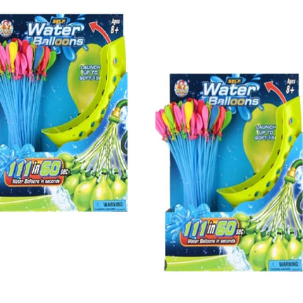2 Pack de Globos Multicolor Llenado Rápido  de Agua 24 x 29 x 8 cm – Accesorio para Llenar Múltiples Globos, Ideal para Juegos de Verano