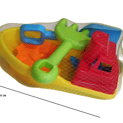 Set de Juguetes de Playa Barquito Multicolor – Kit Infantil Palas y Accesorios para Arena, Playa, Alberca y Exterior