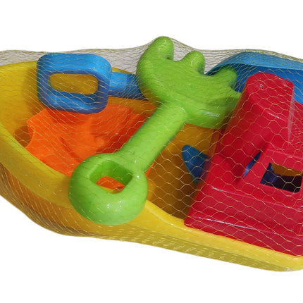 Set de Juguetes de Playa Barquito Multicolor – Kit Infantil Palas y Accesorios para Arena, Playa, Alberca y Exterior
