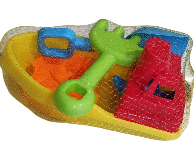 Set de Juguetes de Playa Barquito Multicolor – Kit Infantil Palas y Accesorios para Arena, Playa, Alberca y Exterior