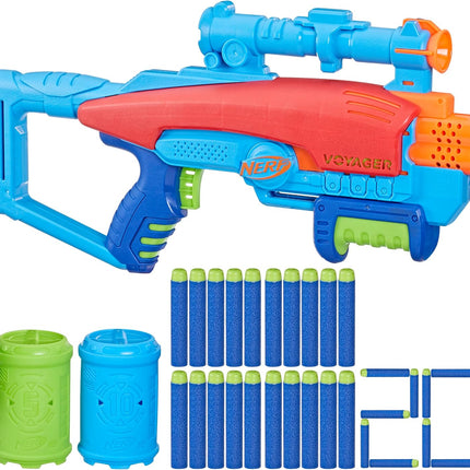 NERF ELITE JR  OBJETIVO DEL VIAJE Lanzador de dardos
