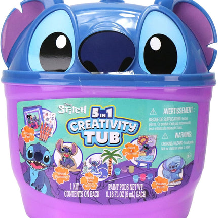 Kit Didáctico Infantil de Creatividad Stitch 5 en 1 para Niños, Incluye Colores, Stickers y Accesorios Creativos, Regalo Ideal