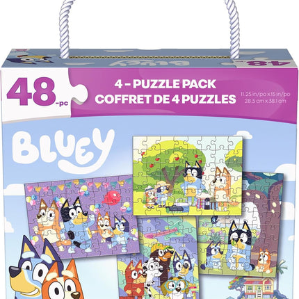 Set de 4 Rompecabezas de 48 Piezas Bluey