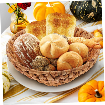 Juego de Canastas Organizadoras de Mimbre Redondas, 3 Piezas Canastas  de Almacenamiento