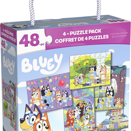 Set de 4 Rompecabezas de 48 Piezas Bluey
