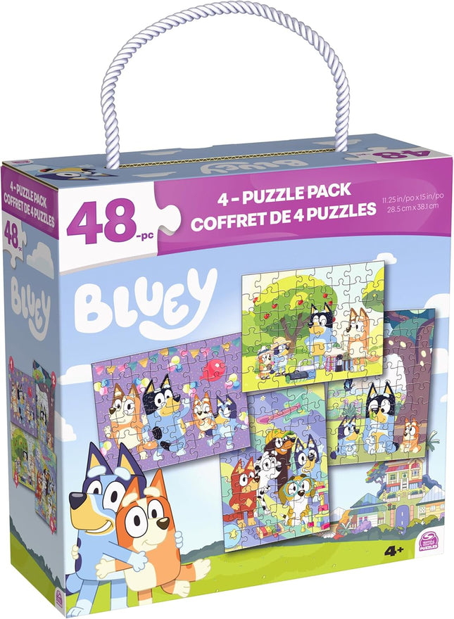 Set de 4 Rompecabezas de 48 Piezas Bluey