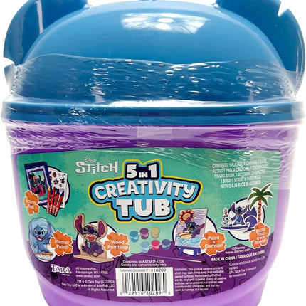 Kit Didáctico Infantil de Creatividad Stitch 5 en 1 para Niños, Incluye Colores, Stickers y Accesorios Creativos, Regalo Ideal