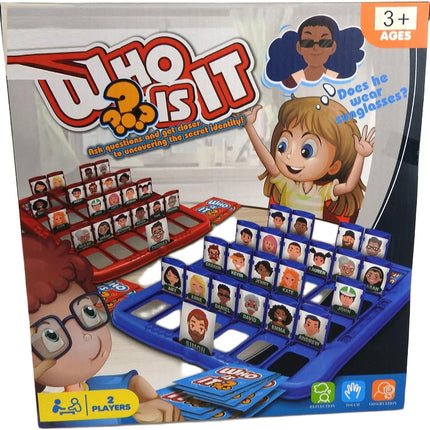 Juego de Mesa ¿Quién Es? – 59 Piezas de Diversión y Deducción para Niños y Adultos