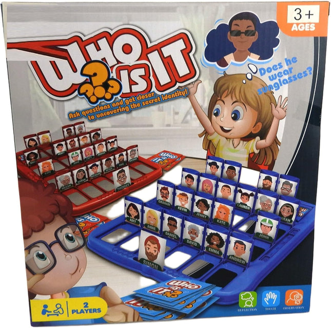 Juego de Mesa ¿Quién Es? – 59 Piezas de Diversión y Deducción para Niños y Adultos