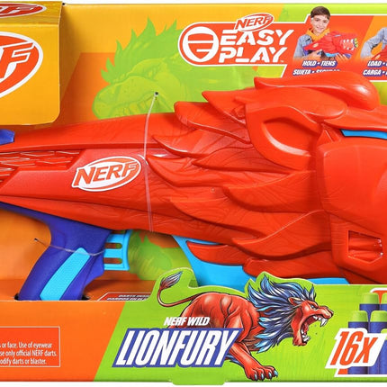 NERF EASY PLAY FURIO  DE LEON SALVAJE lanzador de dardos