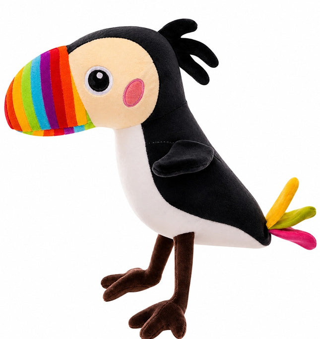 Peluche TUCAN 30 CM para Fiestas, Bolos, Regalos Sorpresa, Cumpleaños y fiestas infantiles