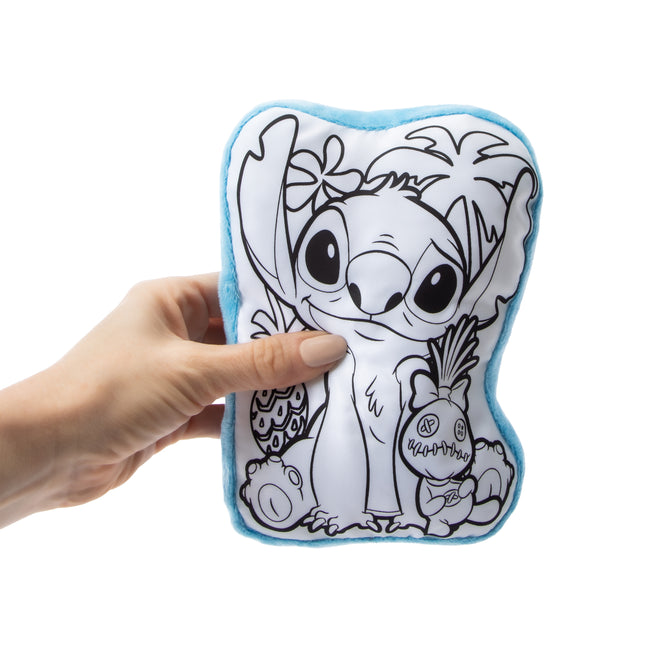 Peluche Stitch Lavable para Colorear con 4 Marcadores Incluidos, Muñeco Creativo Reutilizable para Niños, Juguete Didáctico y Regalo  Infantil