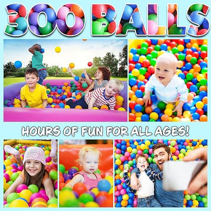 50 pz  Pelotas para alberca por color 8 cm diametro Storyland