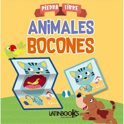 ANIMALES BOCONES LIBRO DIDACTICO 10PAG 21X21CM
