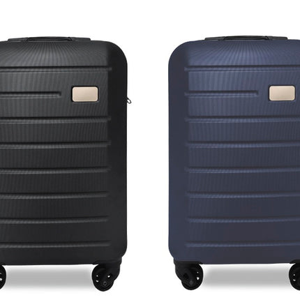 Maleta de Viaje con Ruedas Reforzadas y Candado de Combinación, Equipaje de Mano para Cabina, Asa Metálica Expandible, Doble Compartimento con Cierre