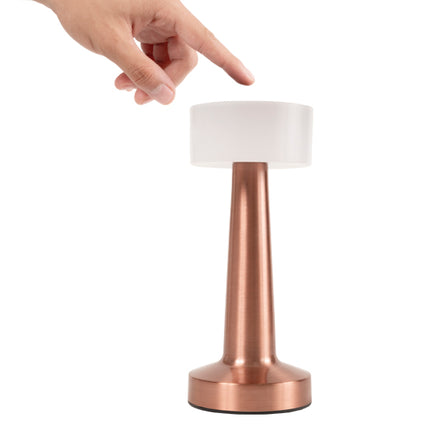 Lámpara de Escritorio LED Touch Recargable, Luz Cálida, Neutra y Fría, Intensidad Ajustable, Batería de 1800 mAh con Cable USB Tipo C Incluido