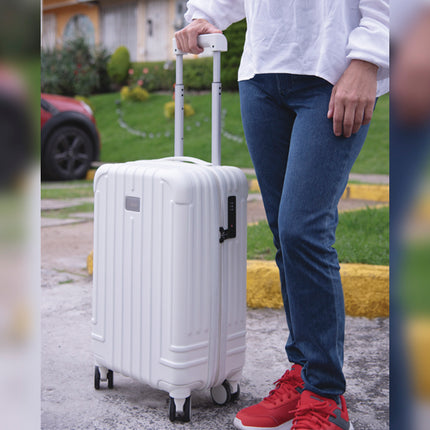 Maleta de Viaje de Cabina con Puerto USB, Candado TSA, Ruedas Dobles 360°, Compartimento  y Asa Expandible