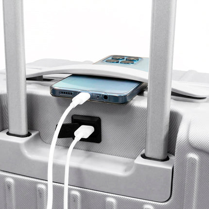 Maleta de Viaje de Cabina con Puerto USB, Candado TSA, Ruedas Dobles 360°, Compartimento  y Asa Expandible