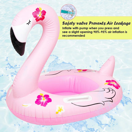 Salvavidas Inflable Flamingo 70 cm para Niños – Flotador Infantil para Playa, Alberca y Verano, Diseño Divertido y Seguro