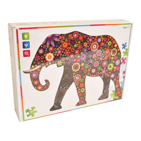 Rompecabezas Elefante De Colores 500 Pz