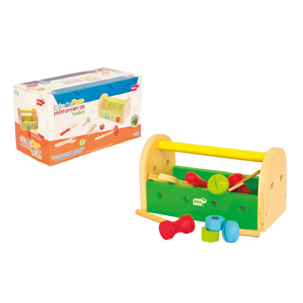 Caja Herramientas De Madera Didactico