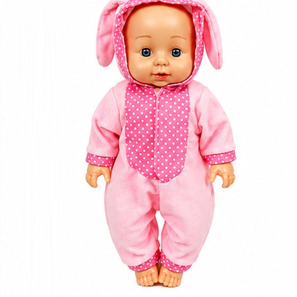 Muñeca Bebé con Sonido, Vestuario de Animalitos, 39 x 20 cm, Juguete para Niñas y Niños, Muñeca Interactiva