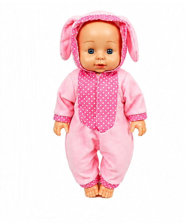 Muñeca Bebé con Sonido, Vestuario de Animalitos, 39 x 20 cm, Juguete para Niñas y Niños, Muñeca Interactiva
