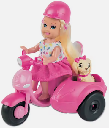 Mini muñeca de silicona suave con moto para niñas 789923- storyland