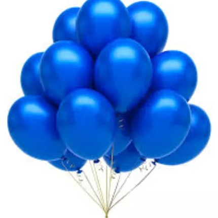 Paquete de globos color azul rey Storyland
