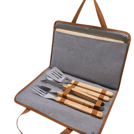 Set de BBQ acero inoxidable con maletin BBQ 018 - Storyland