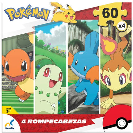 4 Rompecabezas de Pokémon  JCA-4161  - Storyland