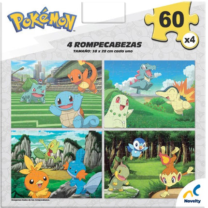 4 Rompecabezas de Pokémon  JCA-4161  - Storyland