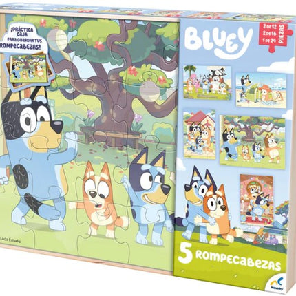 5 Rompecabezas de Bluey JCA-4450 - Storyland