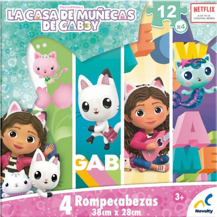 Rompecabezas de 4 diferentes JCA-3968 - GABY DOLLHOUSE