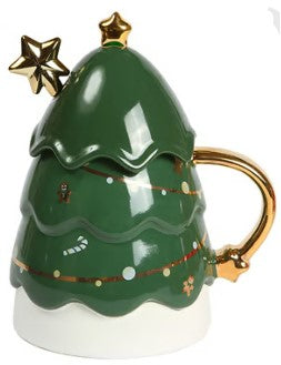 Taza Arbol de Navidad Verde 450 ml HM-140 - Storyland