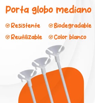 Porta globos kit 50 piezas