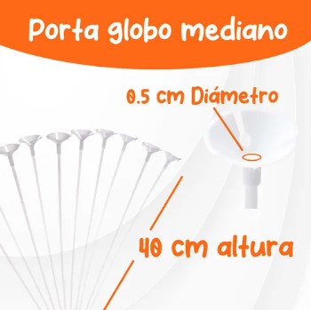 Porta globos kit 50 piezas