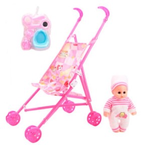 Carreola con muleca y accesorios  SH23146298 - Storyland