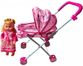 Carreola con muñeca 16´ y sonido SH25007654 - Storyland